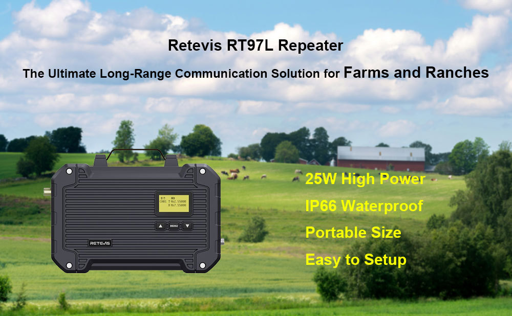 RT97L Repeater: The Ultimate Long-Range Communication Solution for Farms and Ranches