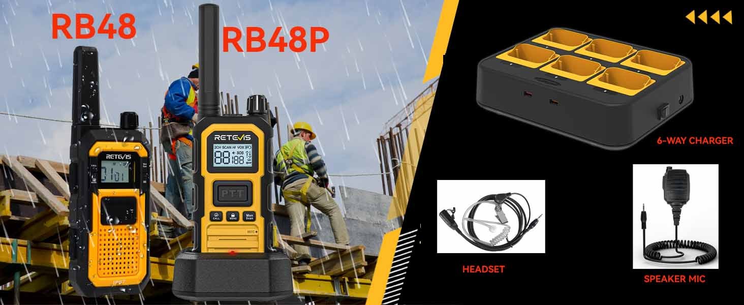 The best accessories for Retevis RB48 and RB48P two-way radios