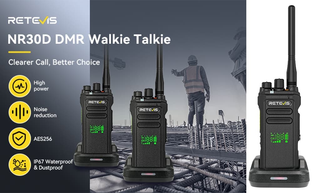 The Best Buy Digital Noise Reduction Walkie Talkie-Retevis NR30D