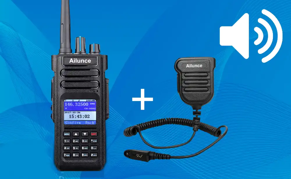 External speakers for two way radio