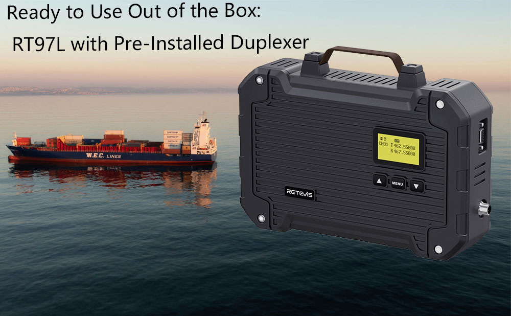 Ready to Use Out of the Box: RT97L with Pre-Installed Duplexer
