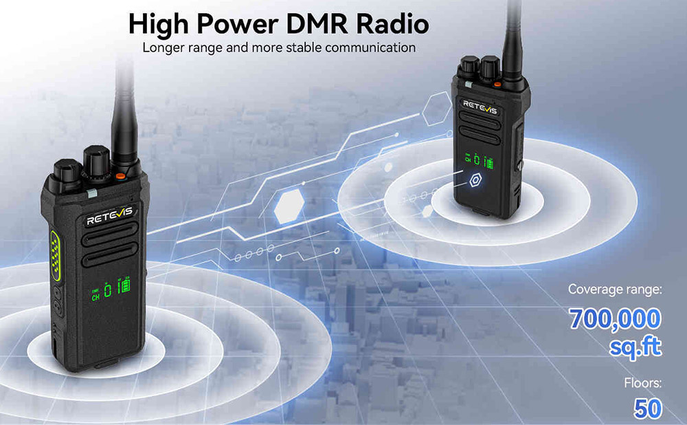 Three DMR Walkie-talkies in different Weather Condition Performance