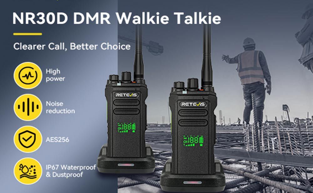 A quick look at the Retevis NR30D Long Range Waterproof DMR Two Way Radio