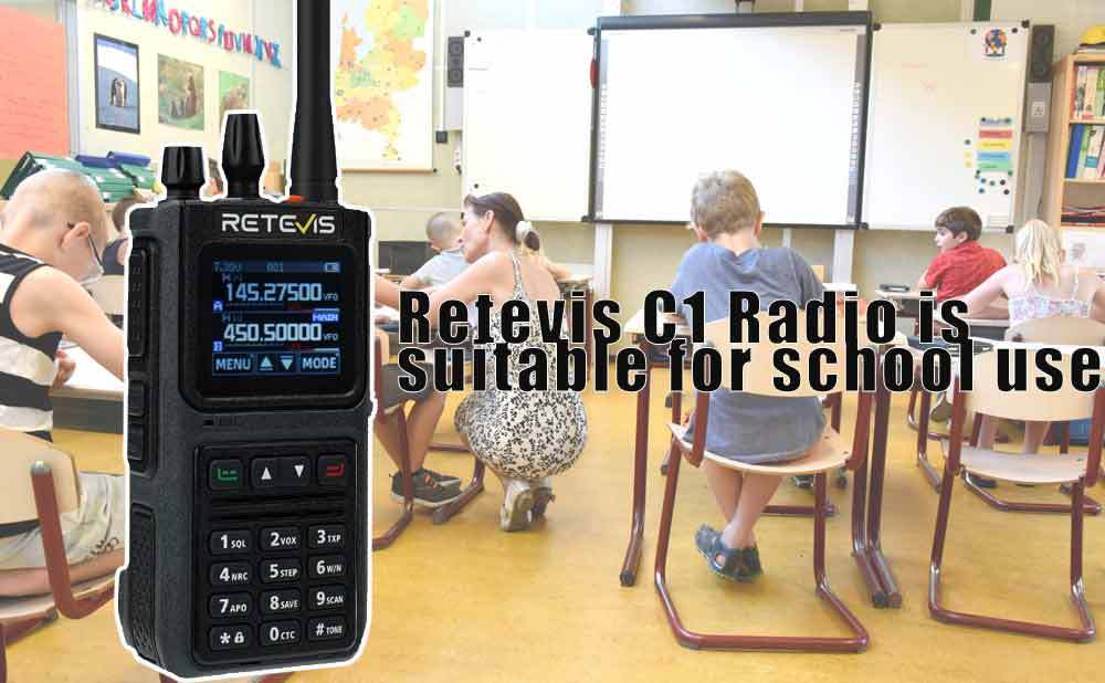Why is two way radio suitable for use in schools?