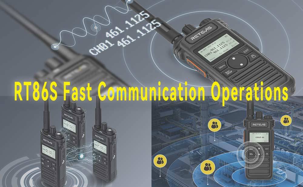 What are the Convenient Communication Features of RT86S Handheld Radio?