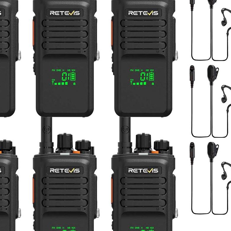 Retevis NR40 DMR Digital AES256 Two Way Radio with Noise Reduction and IP67 Waterproof