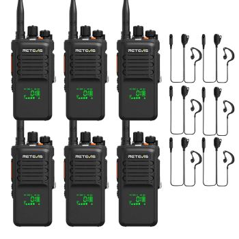 Retevis NR40 DMR Digital AES256 Two Way Radio with Noise Reduction and IP67 Waterproof