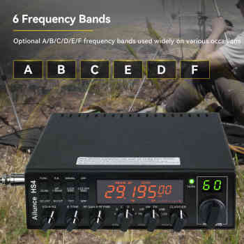 Retevis Ailunce HS4 10 Meter SSB Ham Radio AM/FM/PA/USB/LSB/CW Mobile Transceiver 