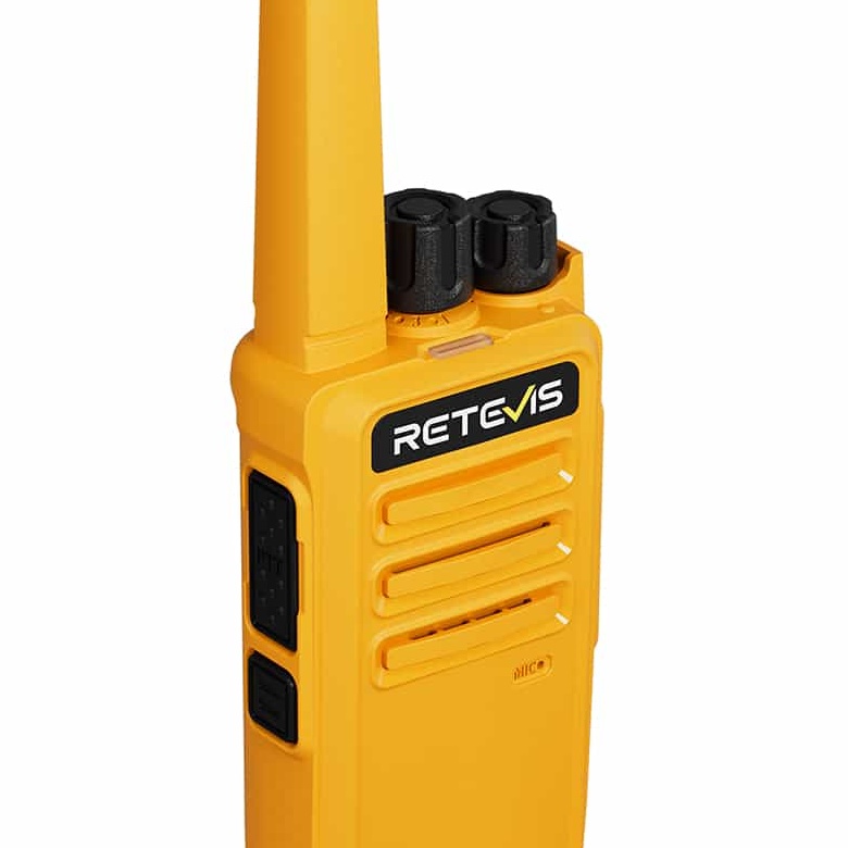 Retevis RT668 PMR446 Orange Radio | License-Free | Rugged Construction | Long Battery Life | 1.5dB Gain | Clear sound