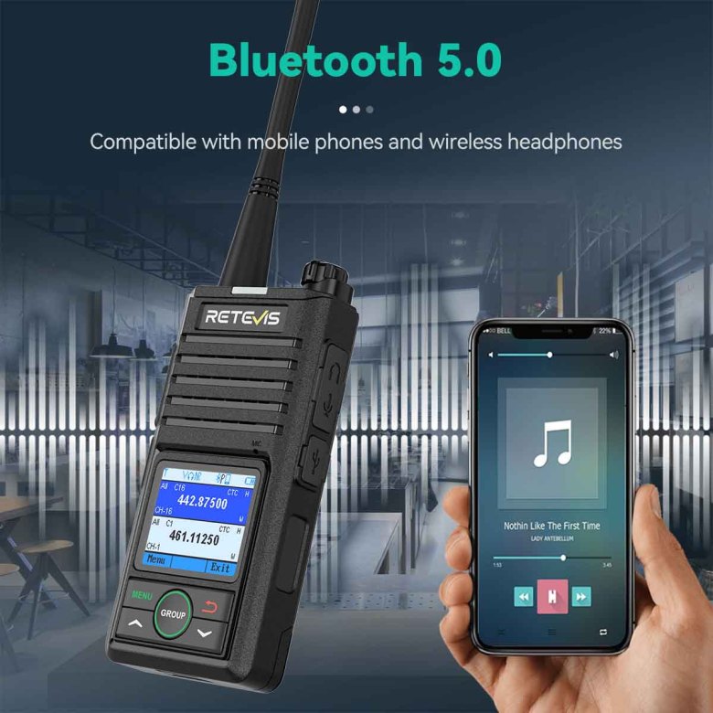 RB658 Bluetooth APP Control Walkie Talkie  AI Noise Reduction Radio