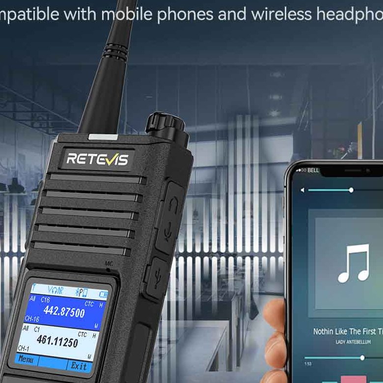 RB658 Bluetooth APP Control Walkie Talkie  AI Noise Reduction Radio