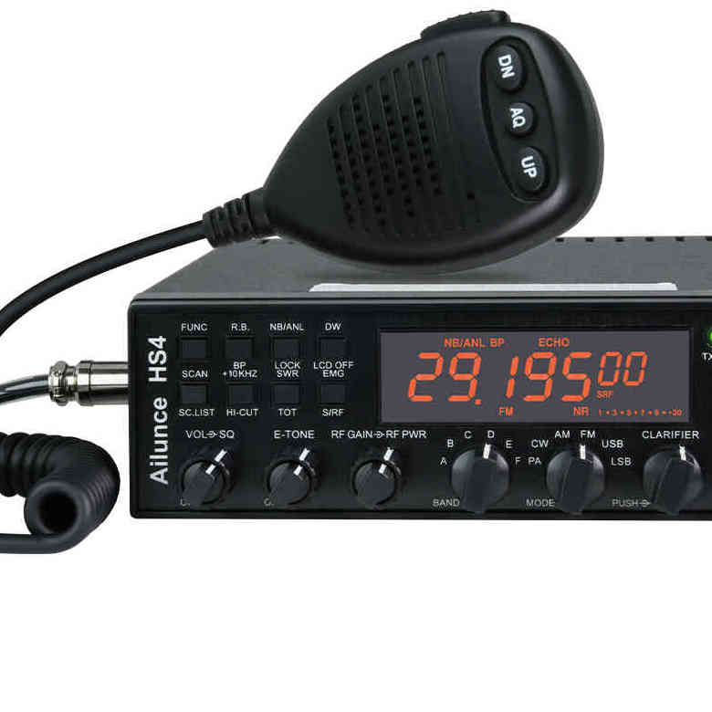 Retevis Ailunce HS4 10 Meter SSB Ham Radio AM/FM/PA/USB/LSB/CW Mobile Transceiver 