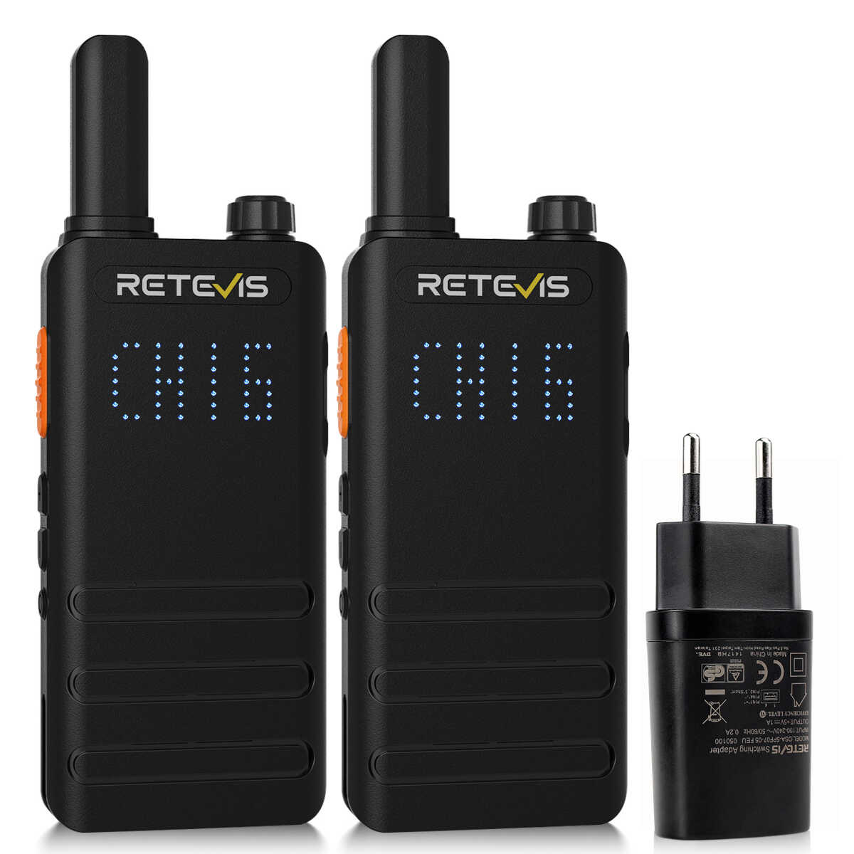B63H PMR446 Portable Ultra-Slim Two Way Radio with Hidden Display