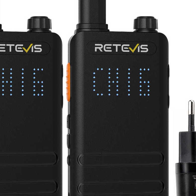 Retevis B63H PMR446 Radio | License-Free | Ultra Thin | Hidden Display | Long Battery Life | Type-C Charging