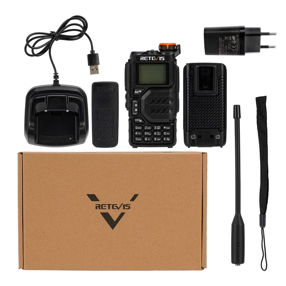 RA79 50-600MHz RX Aviation Band 5W Ham Radio (EU Ver.)