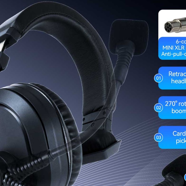 Retevis WIP1 Full-duplex Wireless Intercom Solution with All-in-one Headset