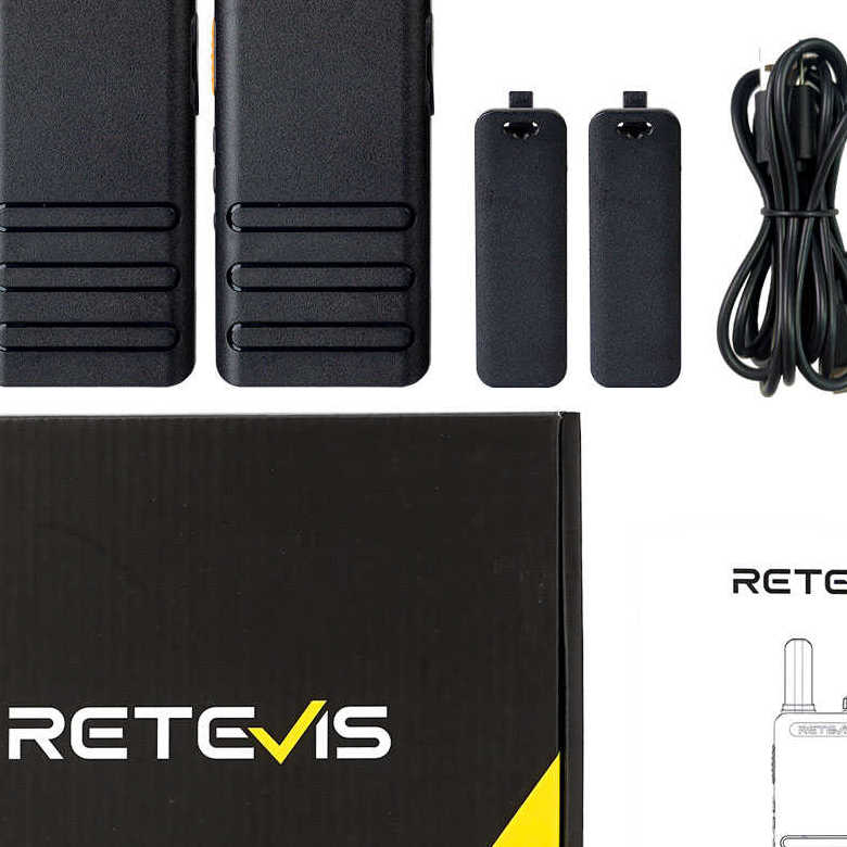 Retevis B63H PMR446 Radio | License-Free | Ultra Thin | Hidden Display | Long Battery Life | Type-C Charging