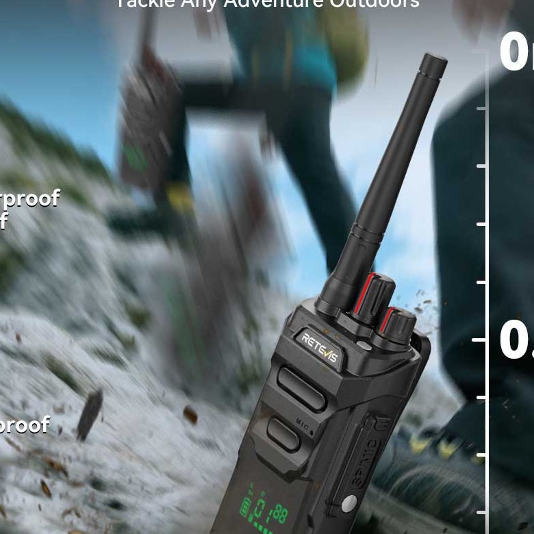Retevis RT648H PMR446 Business Radio | License-Free | IP67 Waterproof | Long Battery Life | Rugged Construction