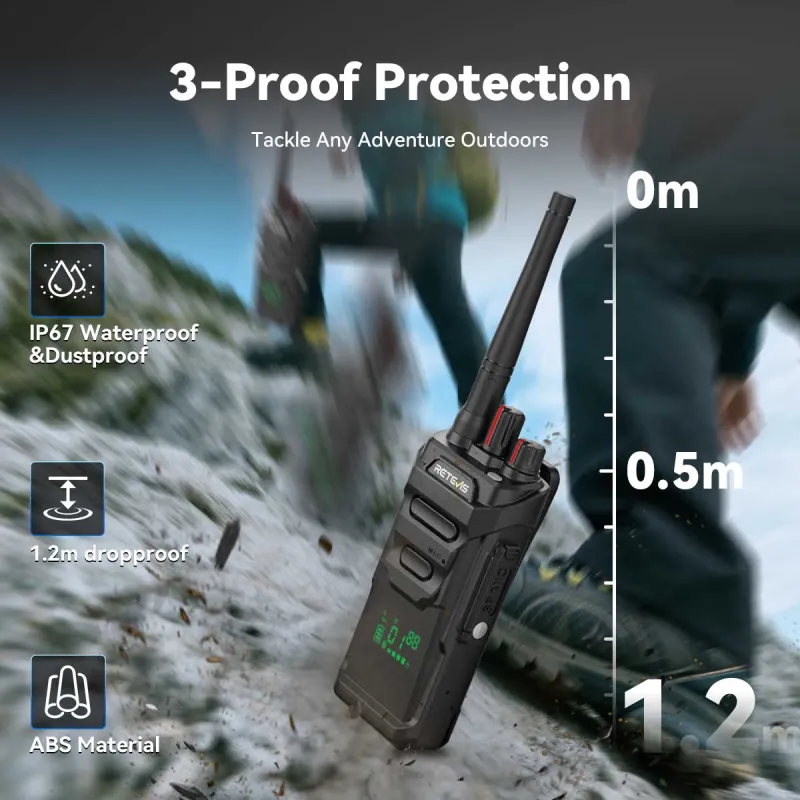 Retevis RT648H PMR446 License Free IP67 Waterproof Business Walkie Talkie