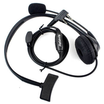 EHK001 2 Pin Overhead Walkie Talkie Headset with Boom Mic