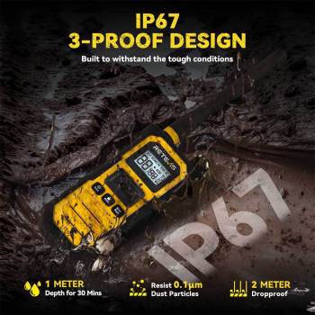 RB48 Pro 3-5Miles Heavy Duty Two Way Radio with Acoustic Tube Earpiece