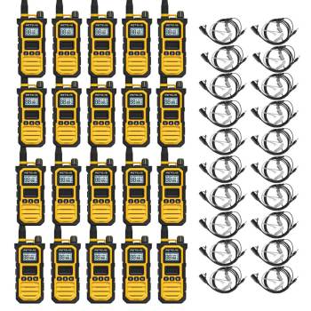 RB48 Pro 3-5Miles Heavy Duty Two Way Radio with Acoustic Tube Earpiece