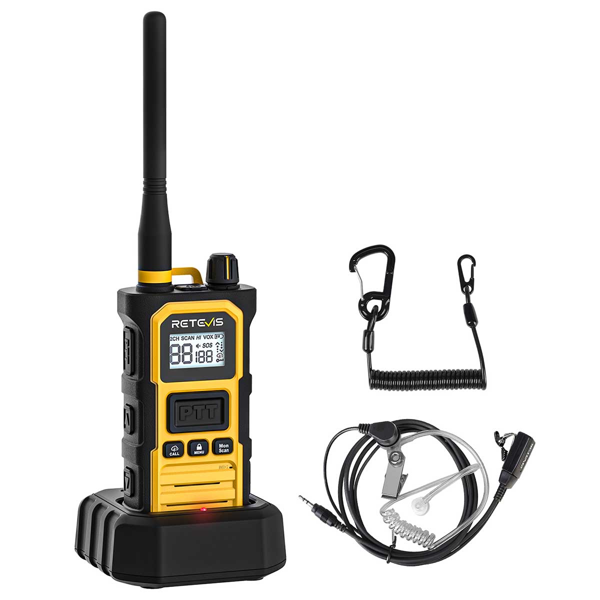 Retevis RB48Pro 10W Long Range Heavy Duty Radio with Earpiece