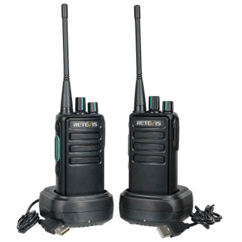 RB629 One-Key Frequency Copy License Free PMR446 Radio (2 Pack)