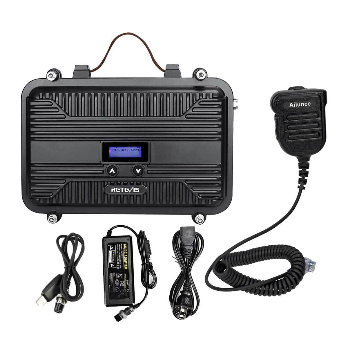 RT97S Portable GMRS Repeater and Speaker With Mic Bundle