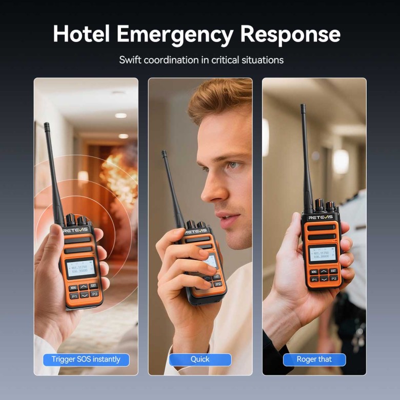 Retevis MateTalk C66B UV Dual Band Walkie Talkie with Fast Charging