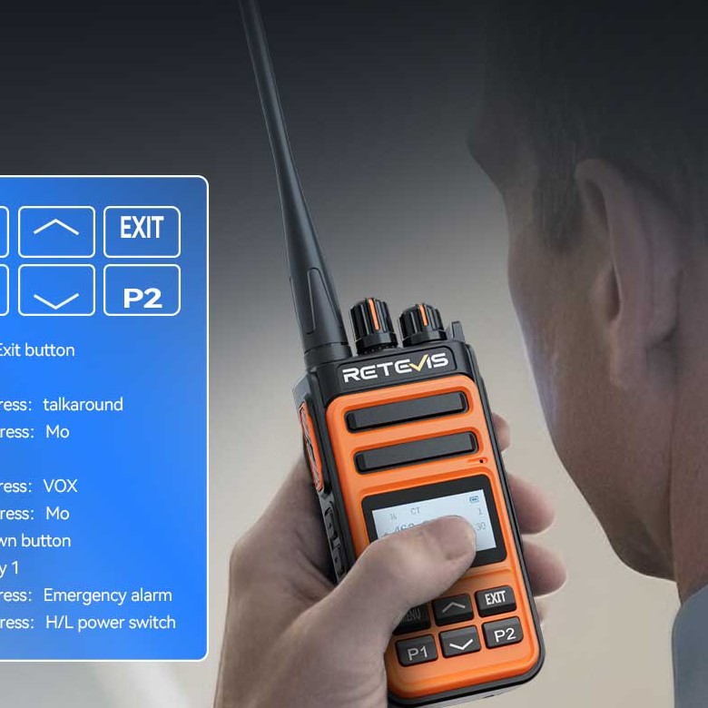Retevis MateTalk C6B GMRS Walkie Talkie with Fast Charging