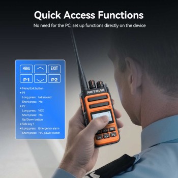Retevis MateTalk C6B GMRS Walkie Talkie with Fast Charging