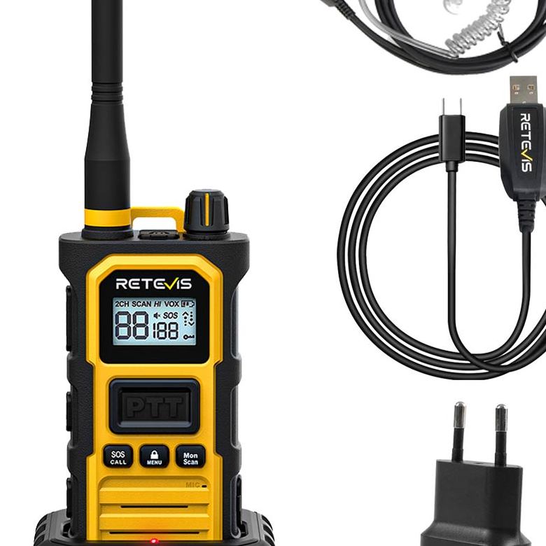 Retevis RB648 Pro UHF Long Range Radio with Earpiece (EU Version)