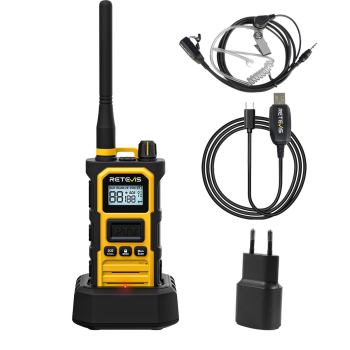 Retevis RB648 Pro UHF Long Range Radio with Earpiece (EU Version)