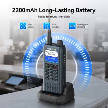 Retevis MateTalk C3/C63 GMRS and UHF Professional Walkie Talkie with Work Order System