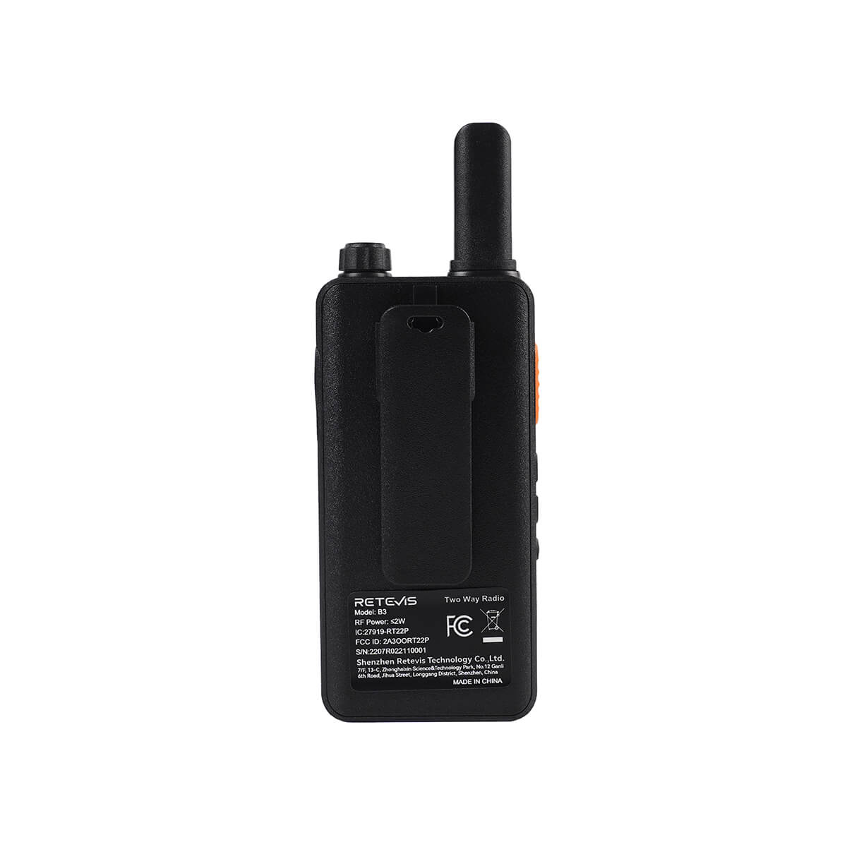 B3 Portable Slim Walkie Talkie 6PCS with 6-Way Charger and Earpieces 