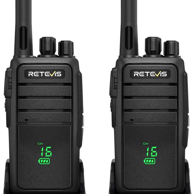 Retevis RT21H FRS and PMR446 Business Radio with Hidden Display | License-Free | 1200mAh Battery | Rugged Construction | Type-C Charging