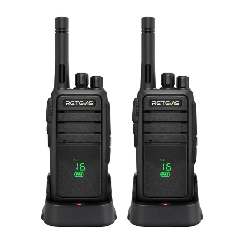 Retevis RT21H FRS and PMR446 Business Radio with Hidden Display | License-Free | 1200mAh Battery | Rugged Construction | Type-C Charging