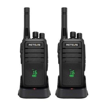 Retevis RT21H FRS and PMR446 Business Radio with Hidden Display | License-Free | 1200mAh Battery | Rugged Construction | Type-C Charging