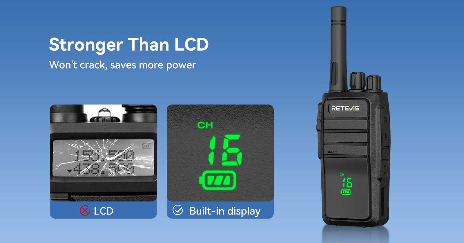 Retevis RT21H rugged walkie talkie
