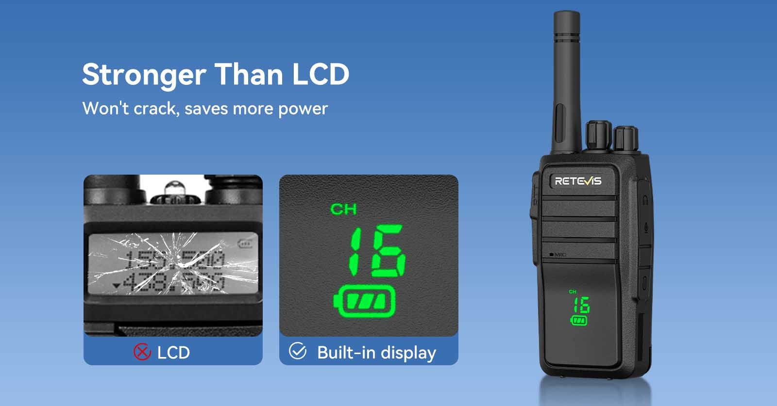 Retevis RT21H rugged walkie talkie