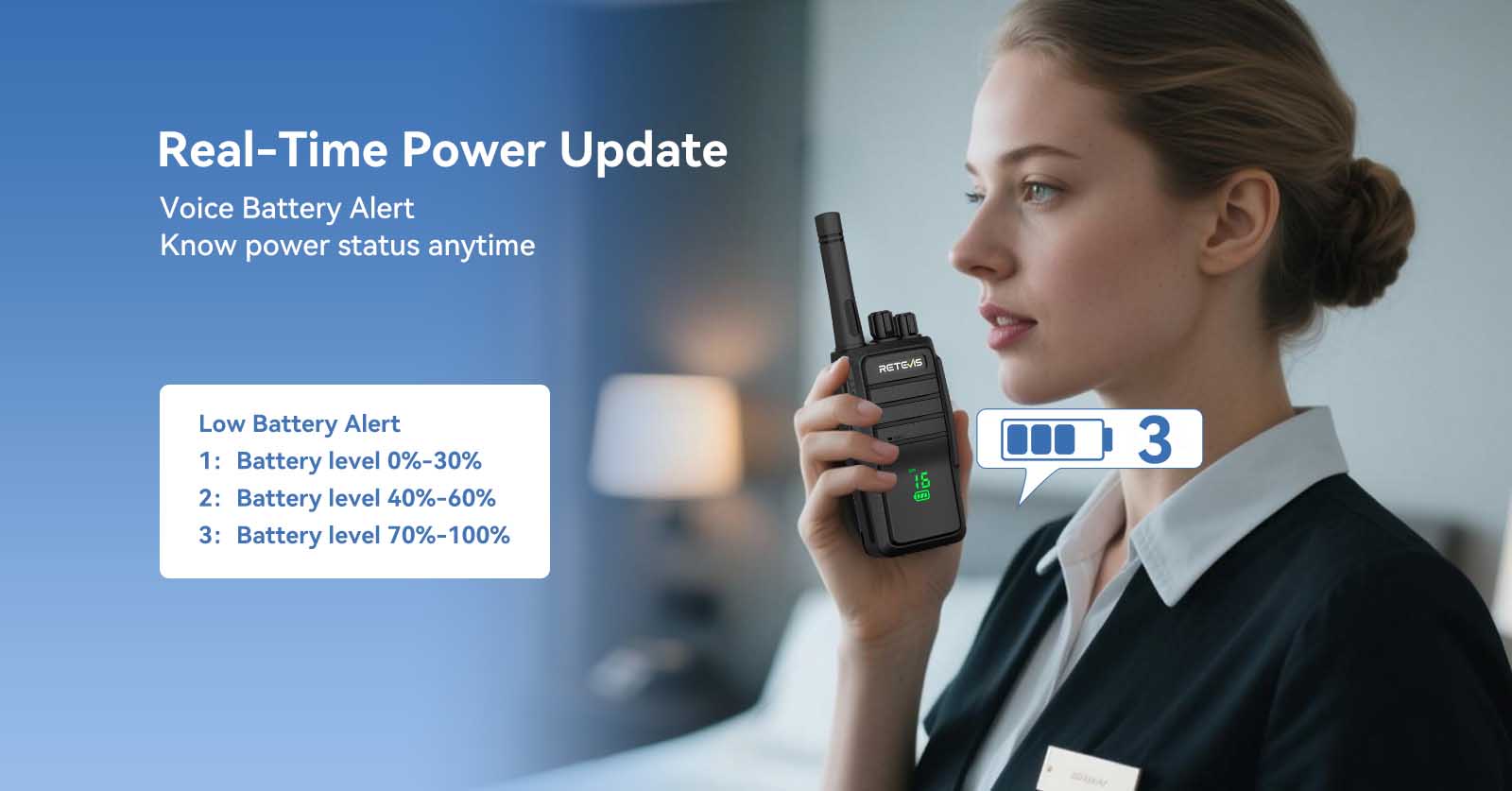Real time power update