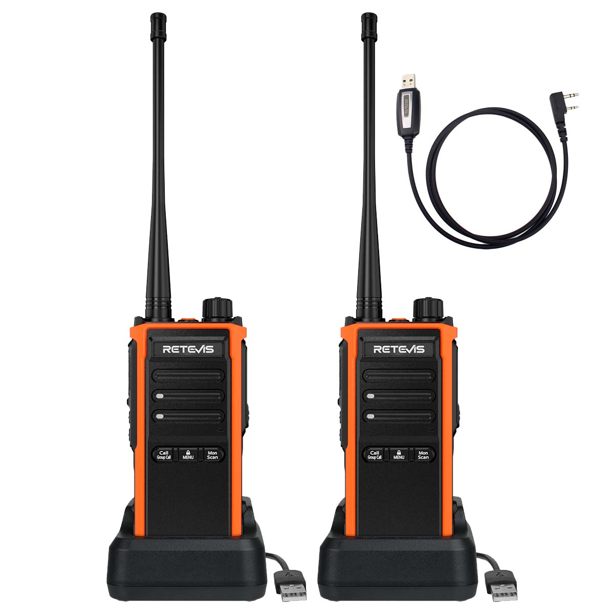 Retevis C65B IP67 Waterproof  Long Range Two Way Radio 2 Pack