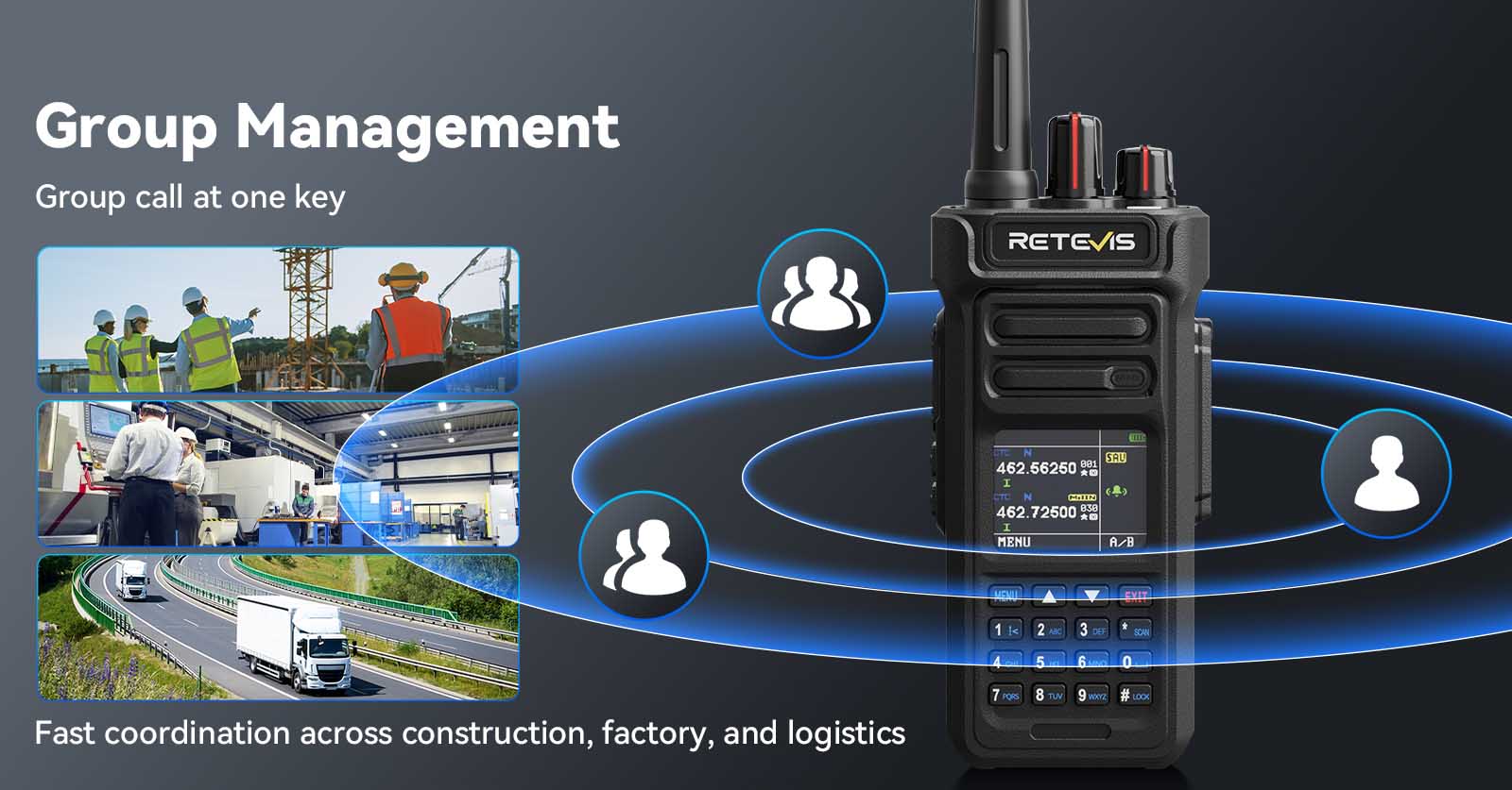 Retevis RT29S one key group call