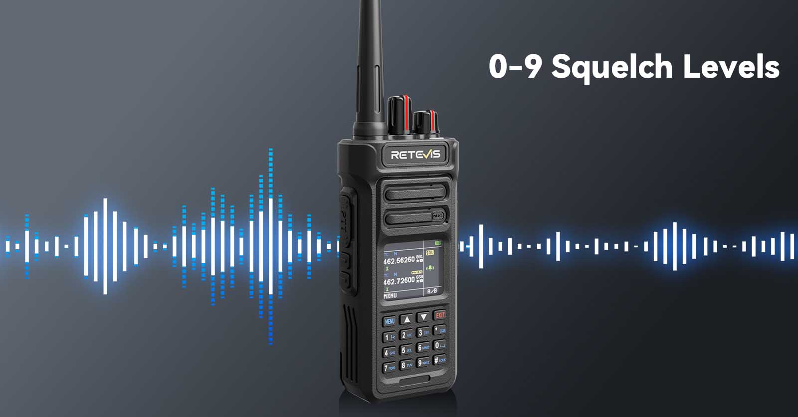 Retevis RT29S 0-9 squelch control