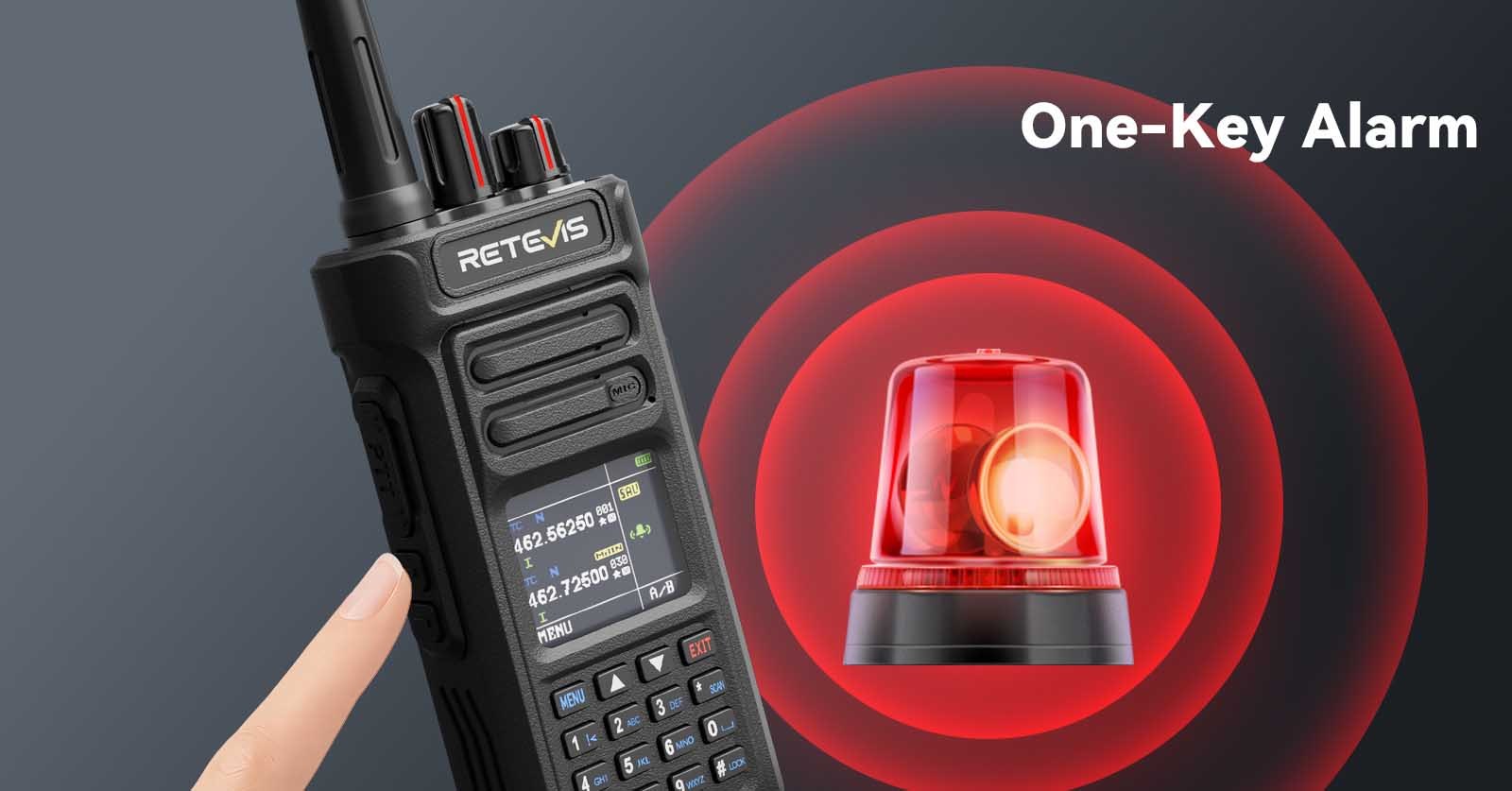 RT29S emergency radio with one-key SOS alarm for urgent team alerts
