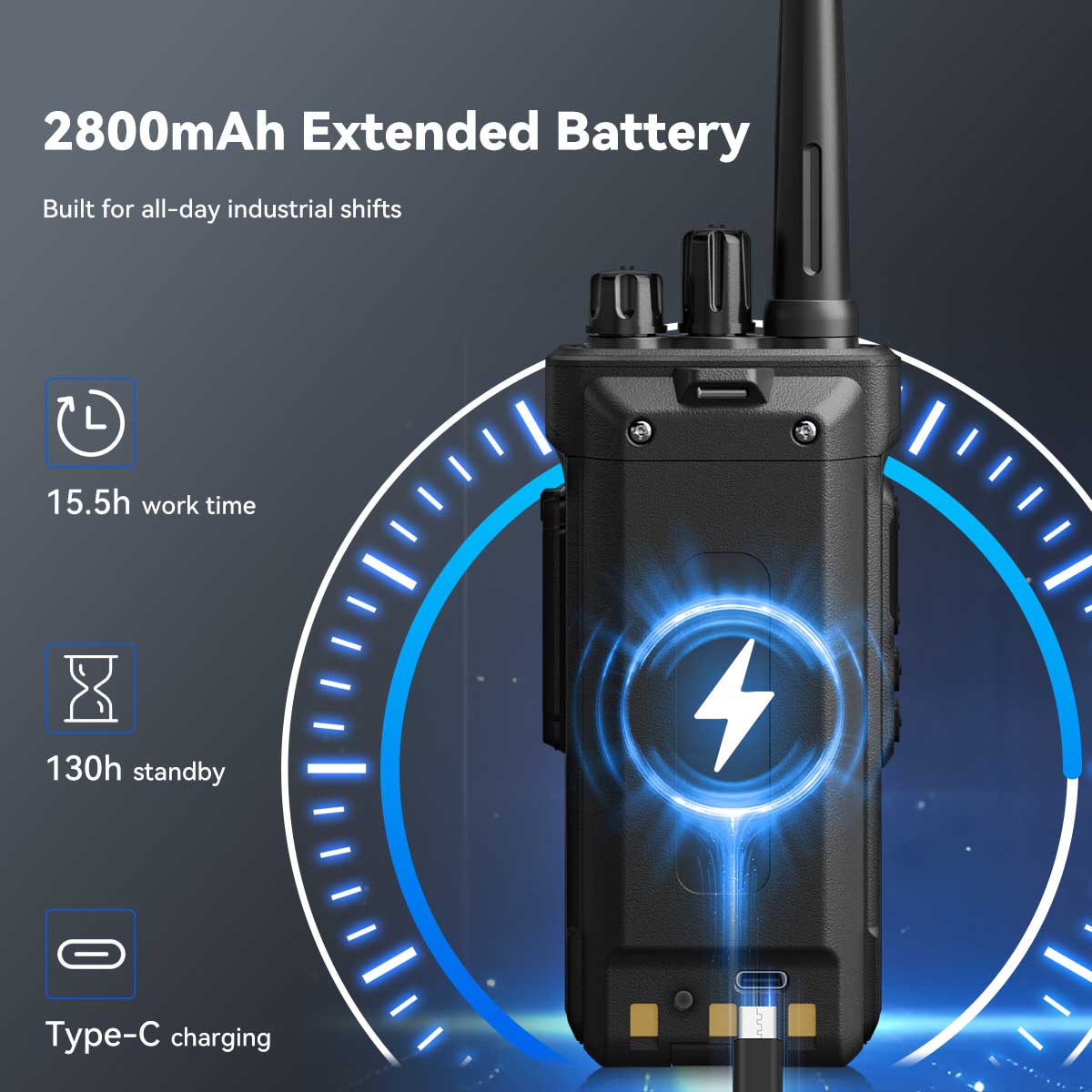 Retevis RT29S 10W Long Range Radio with Noise Reduction and LCD Display