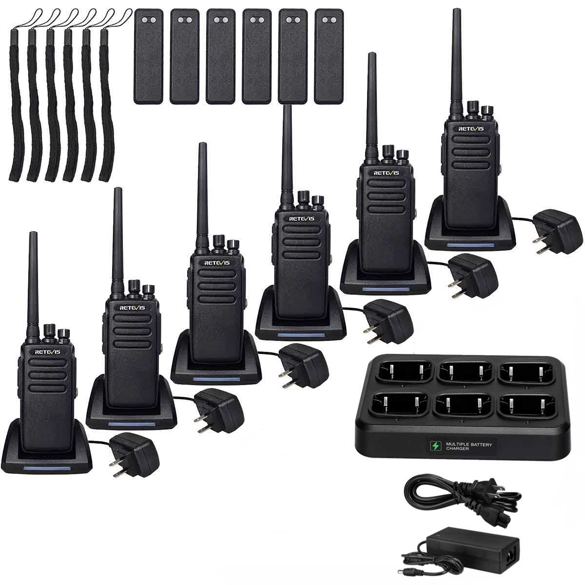 RT81 UHF DMR Radio & 6-Port Charger Kit