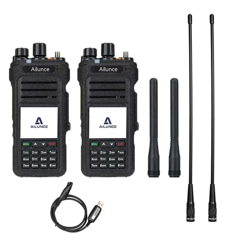 Retevis HA1G 220 Channel GMRS Walkie Talkie With Long Antenna 2 Pack