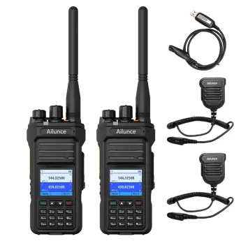 Ailunce HA1G Waterproof GMRS Radio With Microphone 2 Pack